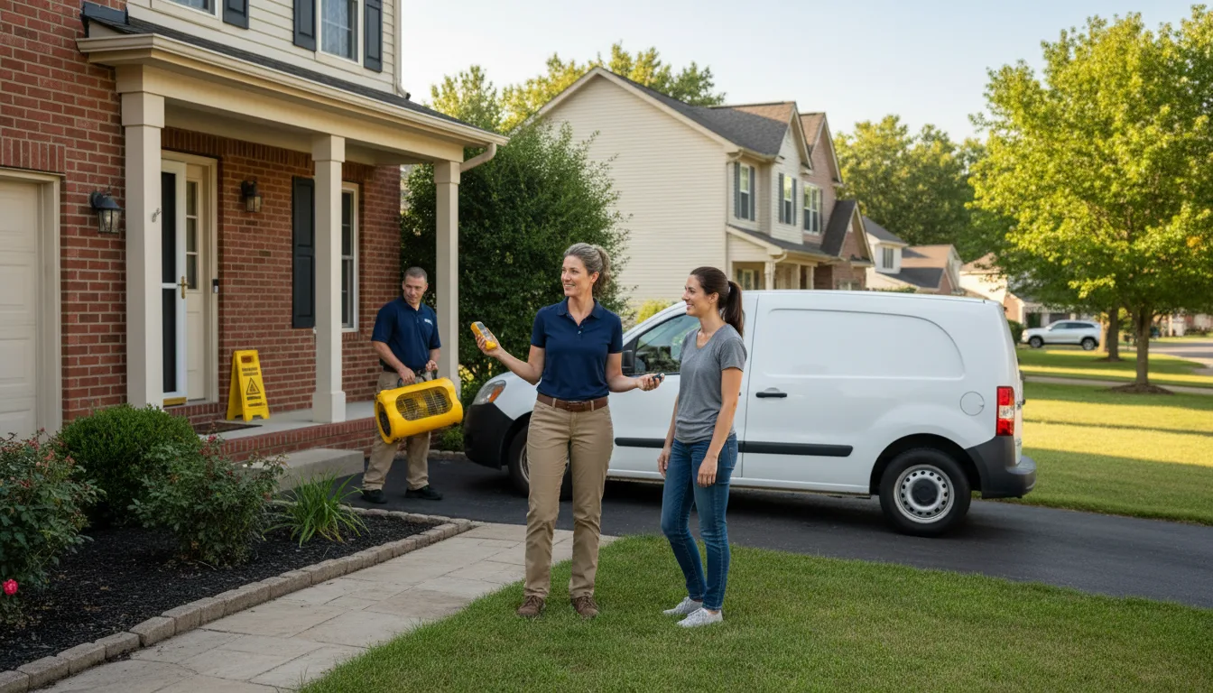 Residential water damage restoration in Carleton, NE